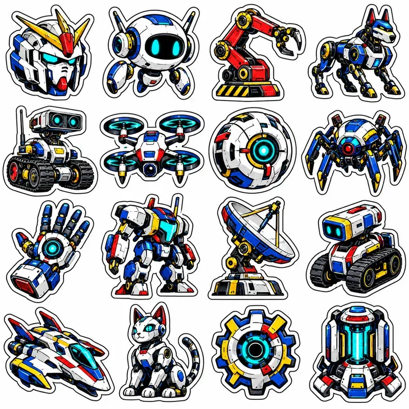 Bold Manga Graphic Stickers