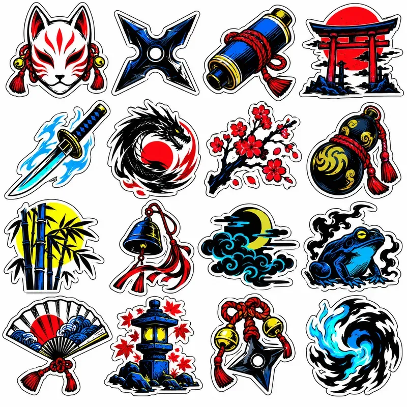 Bold Manga Graphic Stickers