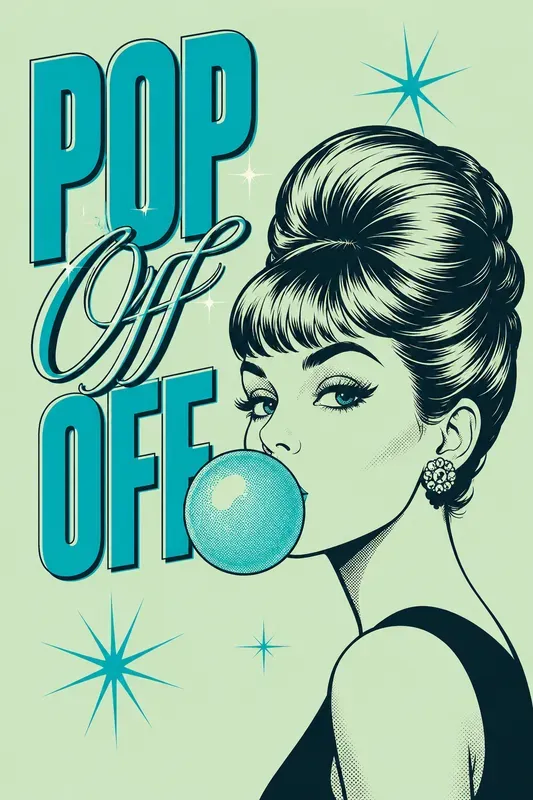 Retro Sassy Pop Art Posters