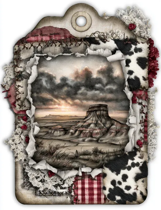 Cute Western Cowgirl Product Tags