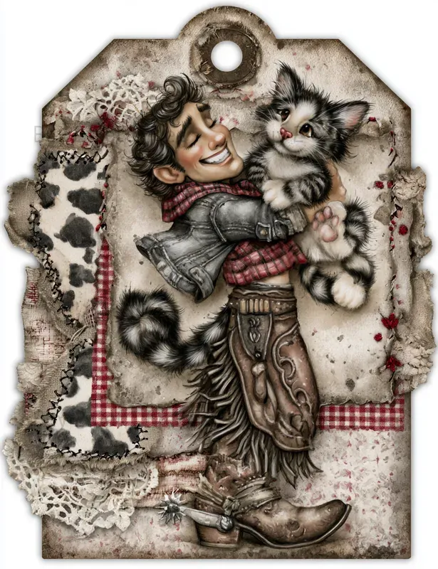 Cute Western Cowgirl Product Tags