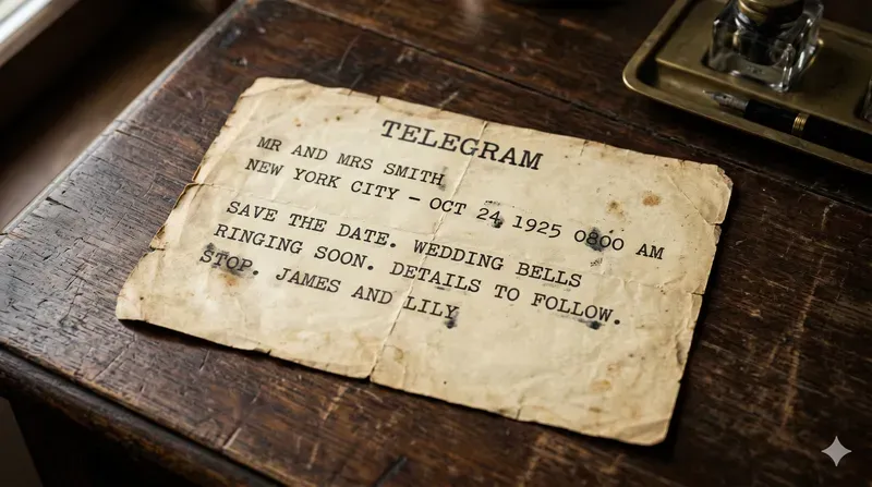 Authentic 1920s Vintage Telegrams