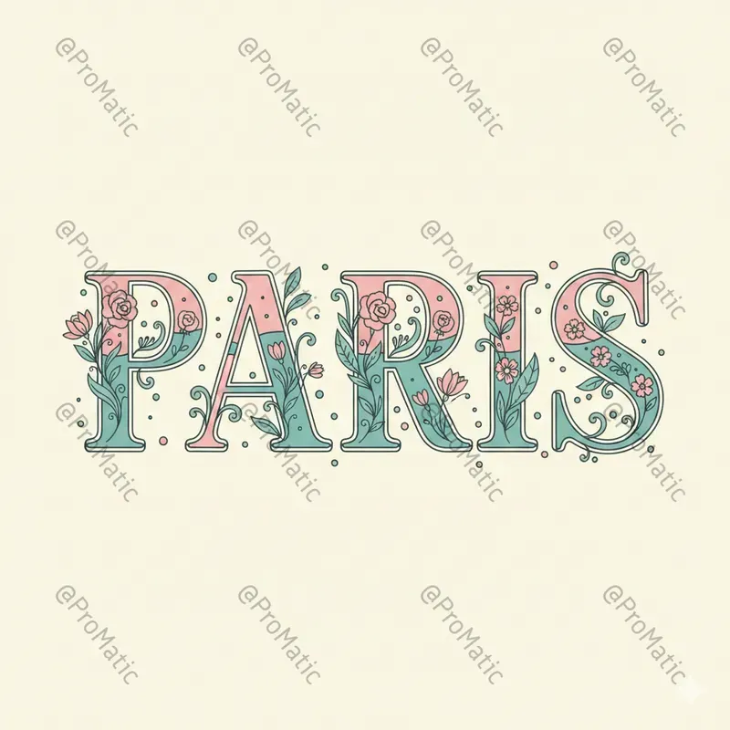 Handdrawn Floral Typography For Pods