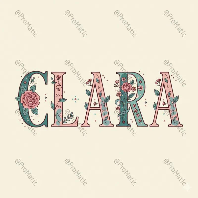 Handdrawn Floral Typography For Pods