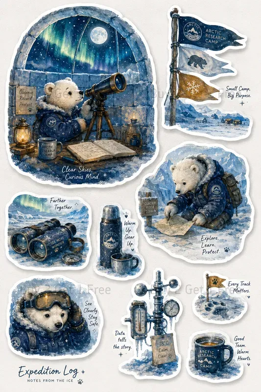 Western Narrative Sticker Sheets