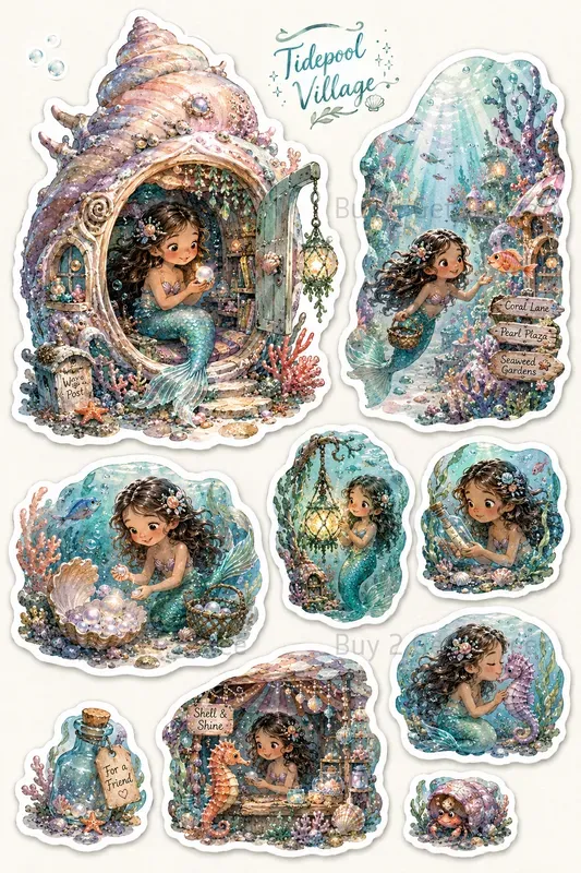 Western Narrative Sticker Sheets