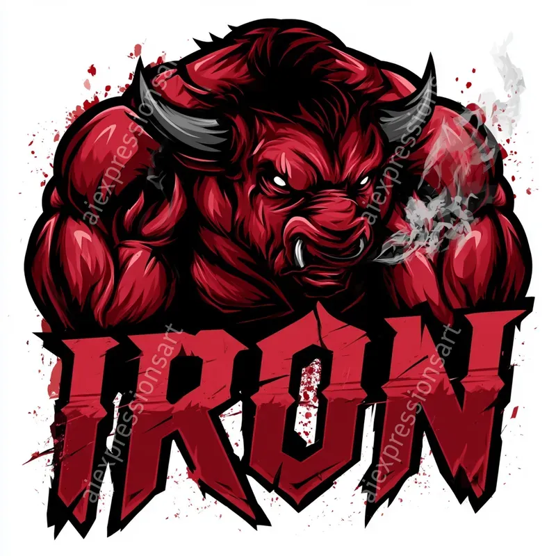 Hardcore Gym Mascot Vector Logos