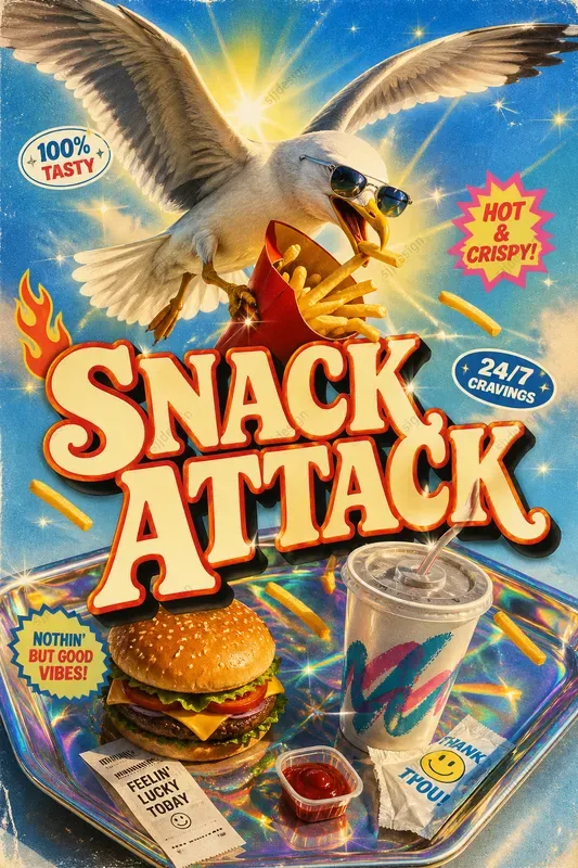 Y2k Disco Kitsch Pop Animal Posters