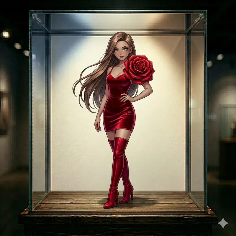 Luxury Anime Figurine Showcase Generator