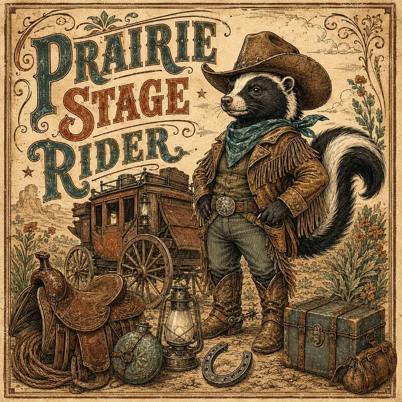 Retro Wild West Storybook Posters