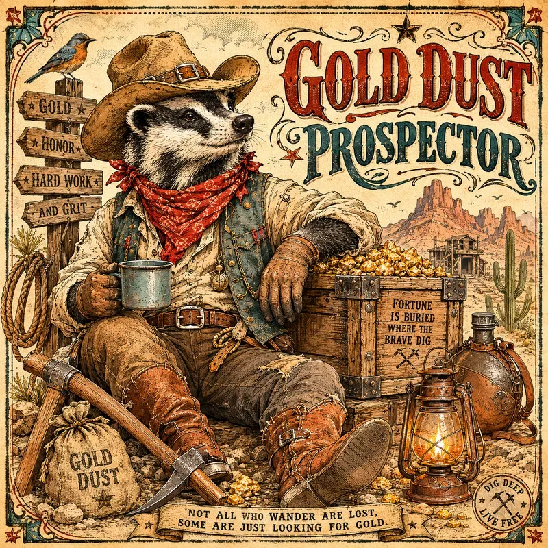 Retro Wild West Storybook Posters
