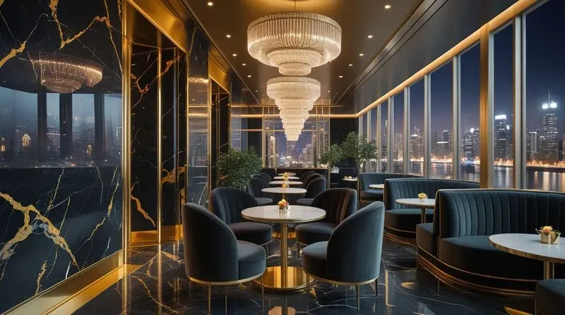 Luxury Interior Design Marble Cafes