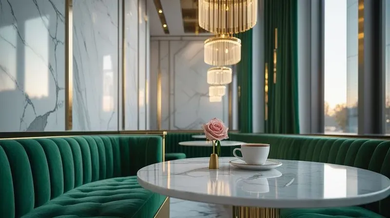 Luxury Interior Design Marble Cafes