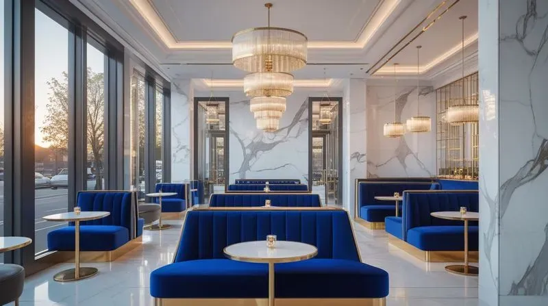 Luxury Interior Design Marble Cafes