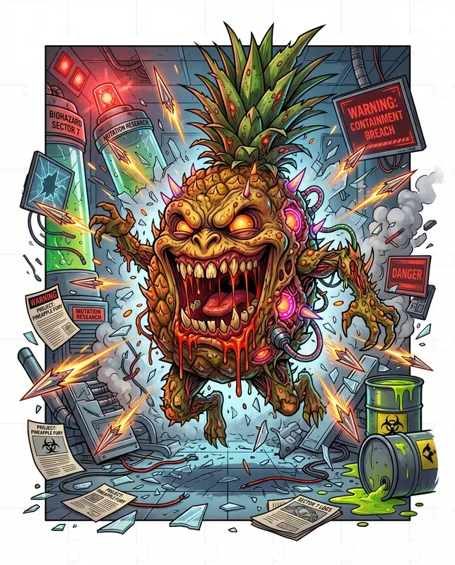 Mutant Produce Lab Horrors