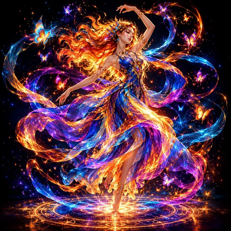 Luminous Elemental Dances
