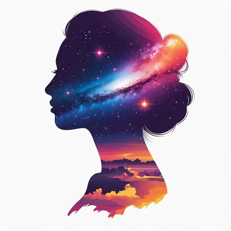 Double Exposure Vector Tshirt Art