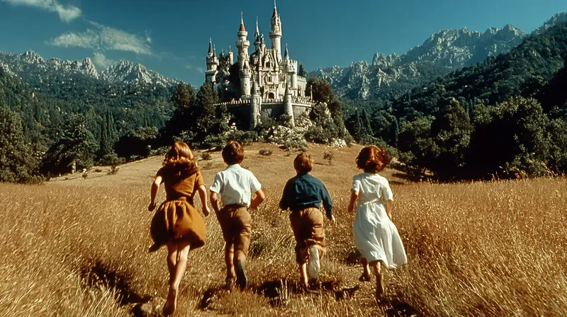 Vintage 80s Movie Adventure Scenes