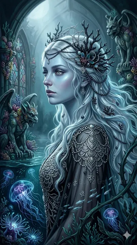 Mystical Gothic Fantasy Portrait Art
