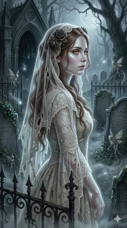 Mystical Gothic Fantasy Portrait Art
