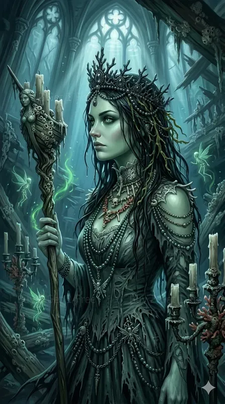 Mystical Gothic Fantasy Portrait Art