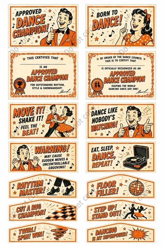 Photo Booth Novelty Card Cutouts