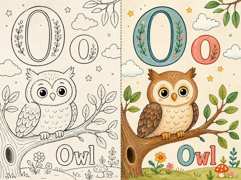 Before And After Alphabet Coloring Pages