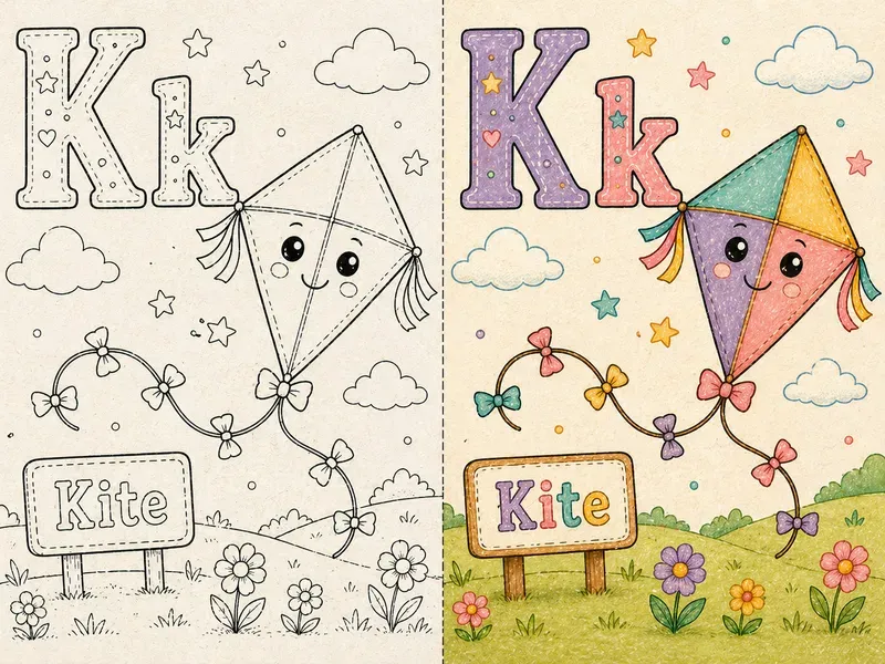Before And After Alphabet Coloring Pages