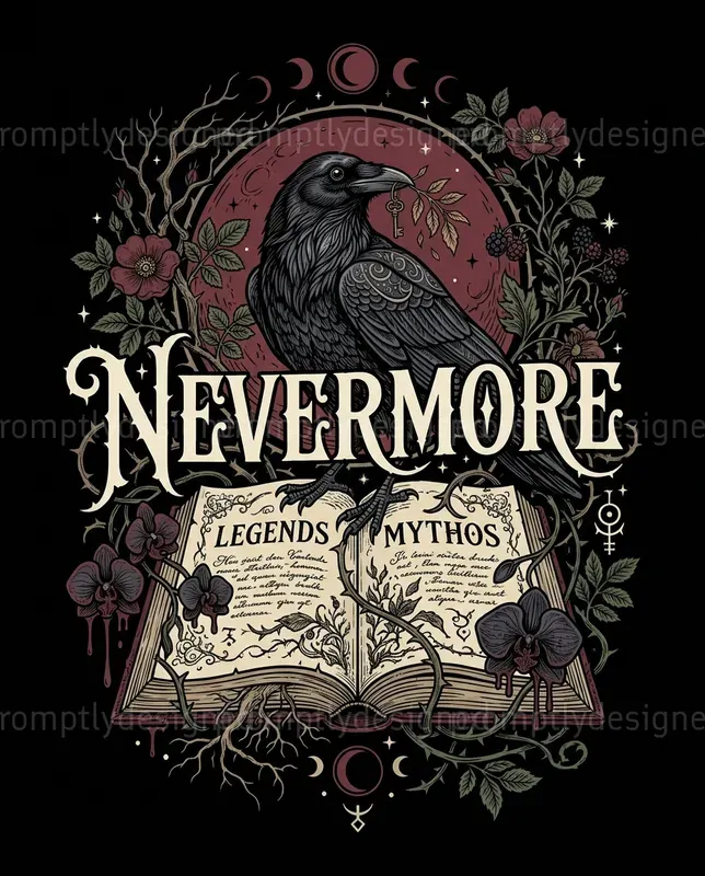 Gothic Cottagecore T Shirt Designs