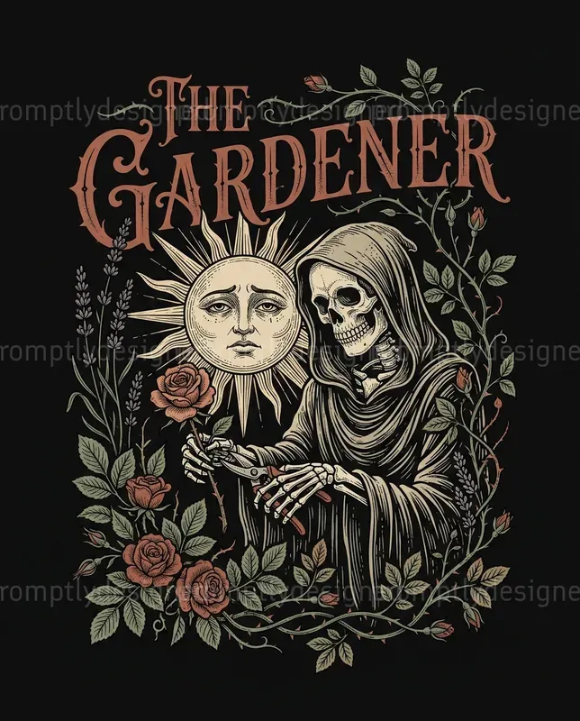 Gothic Cottagecore T Shirt Designs