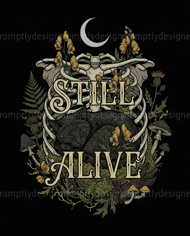 Gothic Cottagecore T Shirt Designs