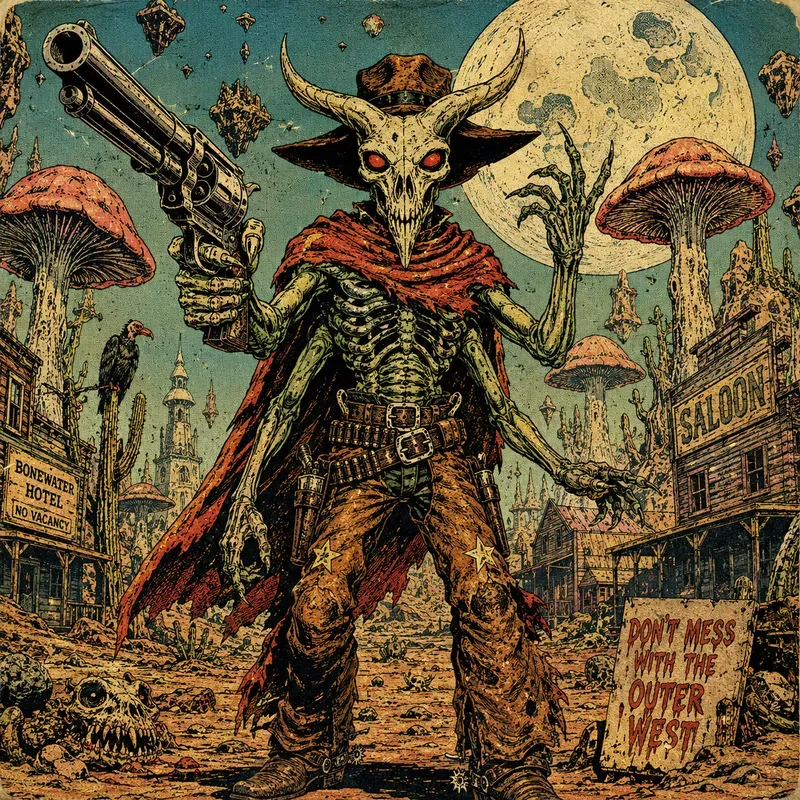 Vintage Grotesque Surrealist Comic Prompts