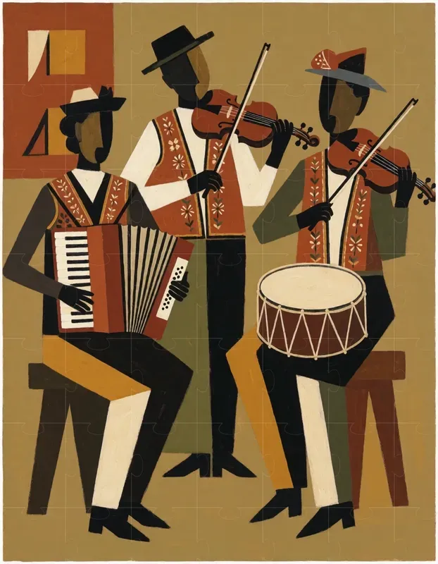 Contemporary Folk Art Print Generator