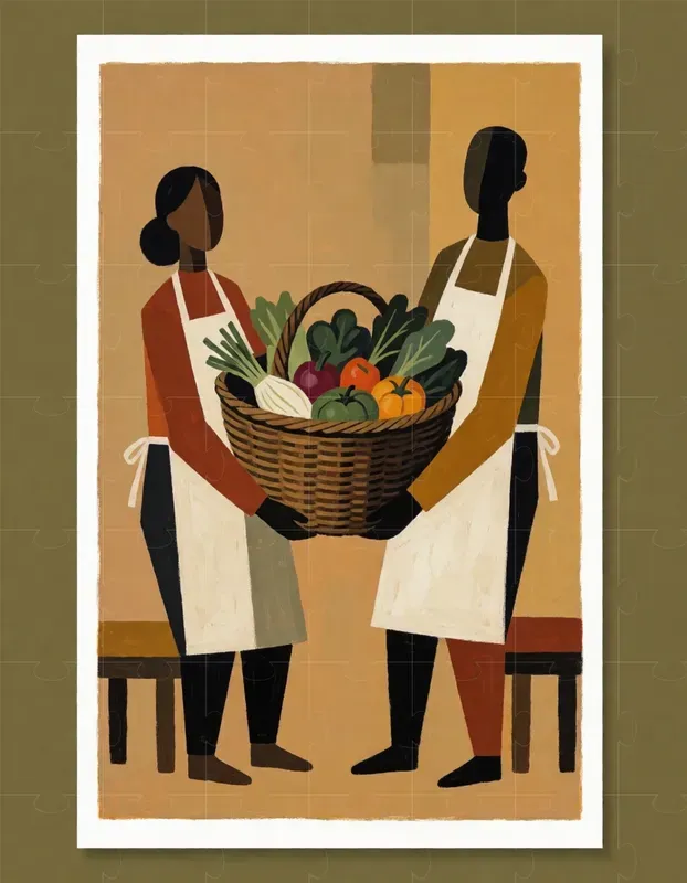 Contemporary Folk Art Print Generator