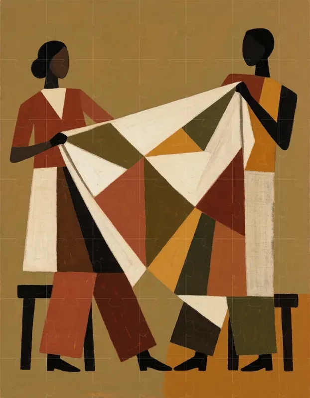 Contemporary Folk Art Print Generator