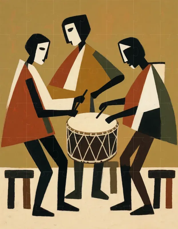 Contemporary Folk Art Print Generator
