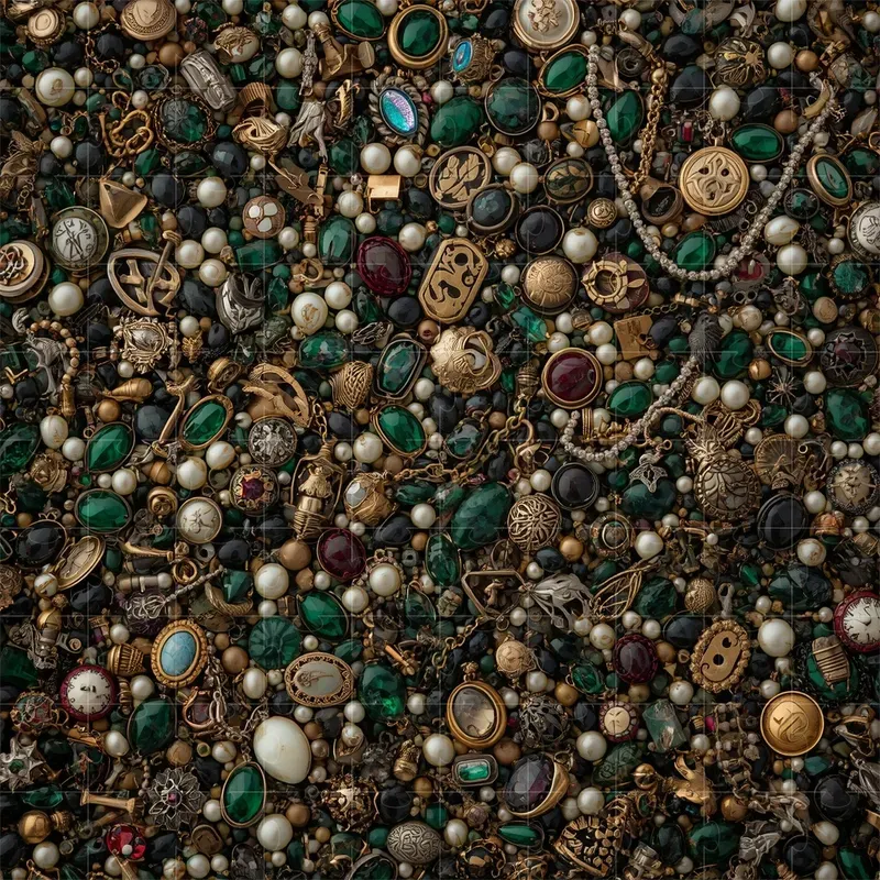 Intricate Object Mosaic Patterns