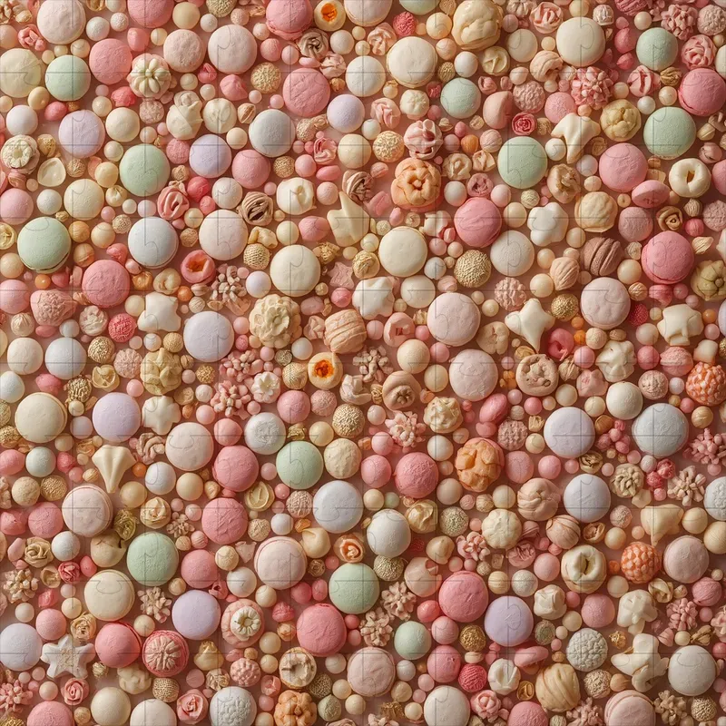 Intricate Object Mosaic Patterns