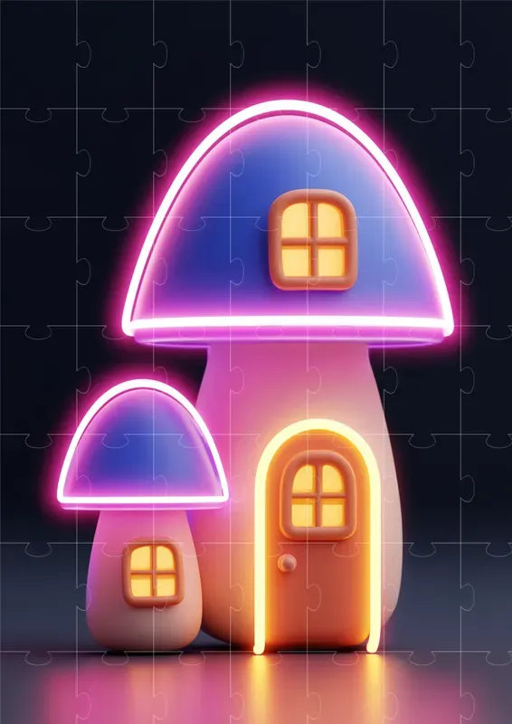 Neon 3D Illustrations