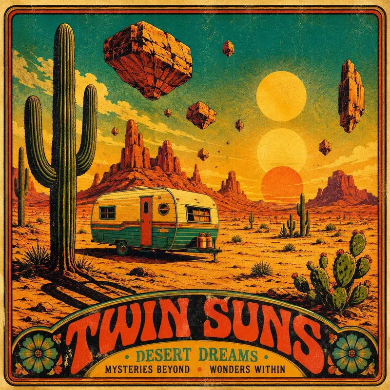 Retro Psychedelic Deserts