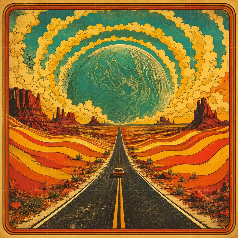 Retro Psychedelic Deserts