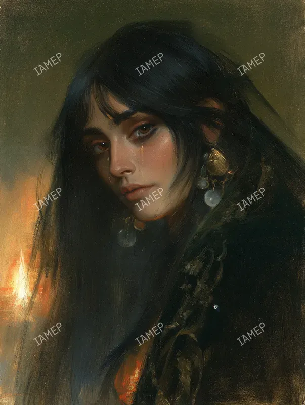 Haunting Gothic Oil Portraits
