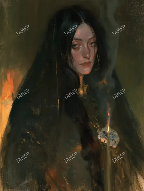 Haunting Gothic Oil Portraits