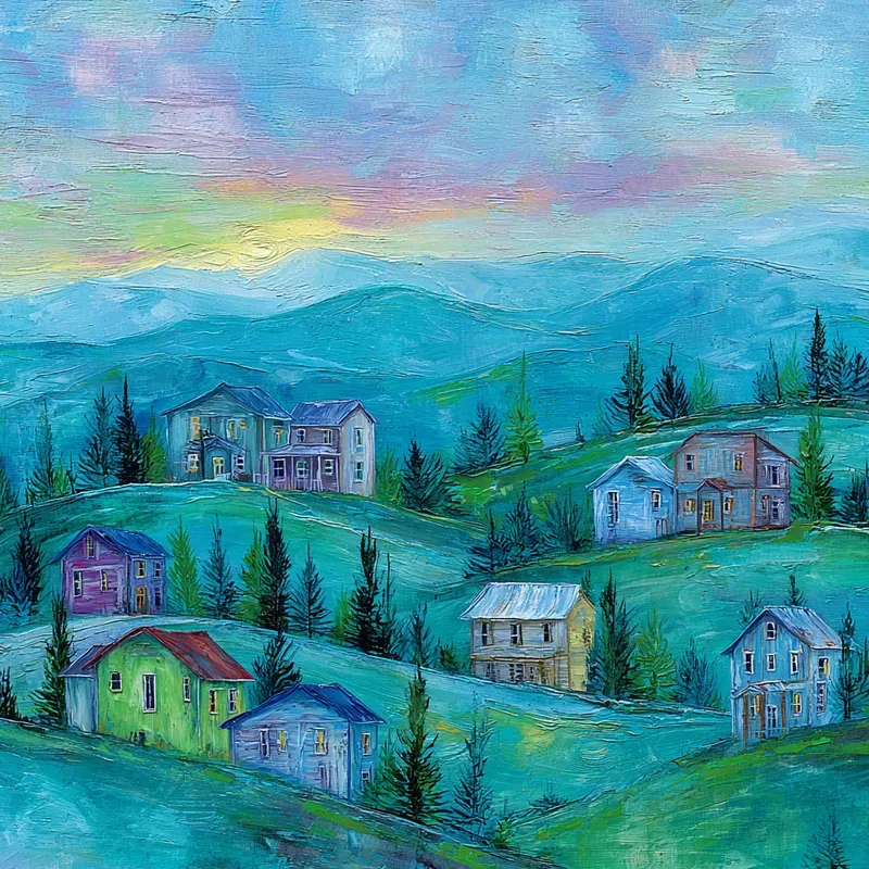 Impressionist Oil Landscape Scenes