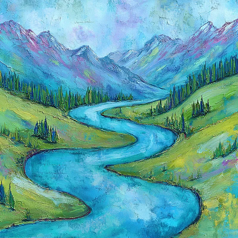 Impressionist Oil Landscape Scenes