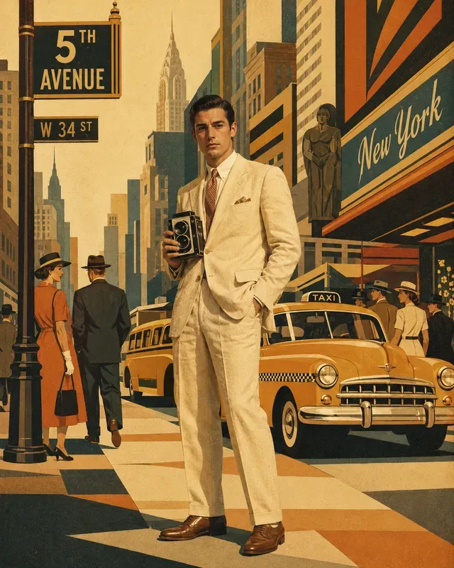 Vintage Art Deco Editorial Portraits
