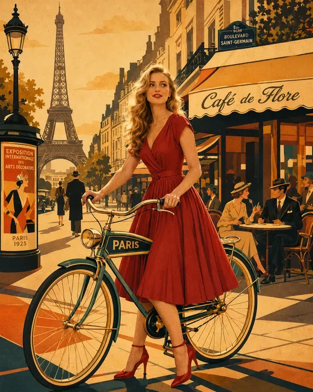 Vintage Art Deco Editorial Portraits