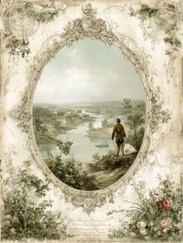 Vintage Baroque Atlas Illustrations