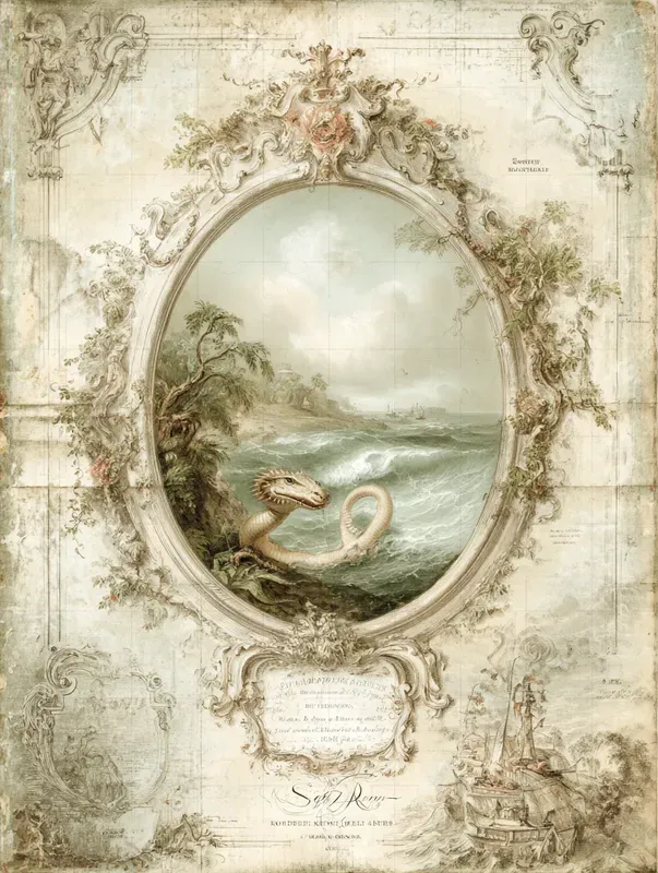 Vintage Baroque Atlas Illustrations