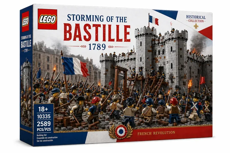 Lego Historical Set Boxes Photorealistic